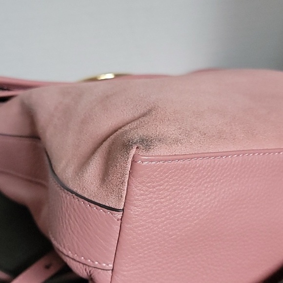 Vince Camuto Leather Backpack with Ring Detail - Kimi pink color cherry blossom - Picture 6 of 12